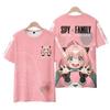 Kinder Spy X Family 3D-Druck Lässige Atmungsaktive Kurzarm-T-Shirts 2-13 Jahre Jungen Mädchen Streetwear & Schlafoberteile Kinderkleidung
