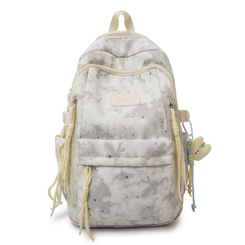 New Academy Style School Bag Boys and Girls Junior High School Students Cute Sweet Printed Backpack Lightweight Large Capacity Backpack