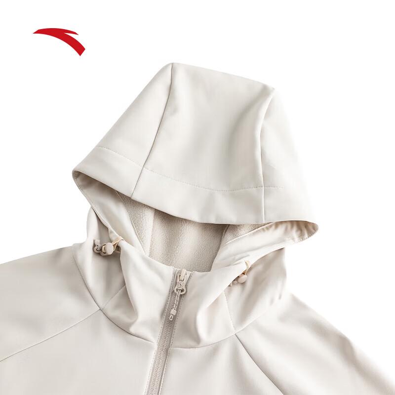 Anta Women's Earth Shell 3.0 Hooded Water-Repellent Softshell Jacket