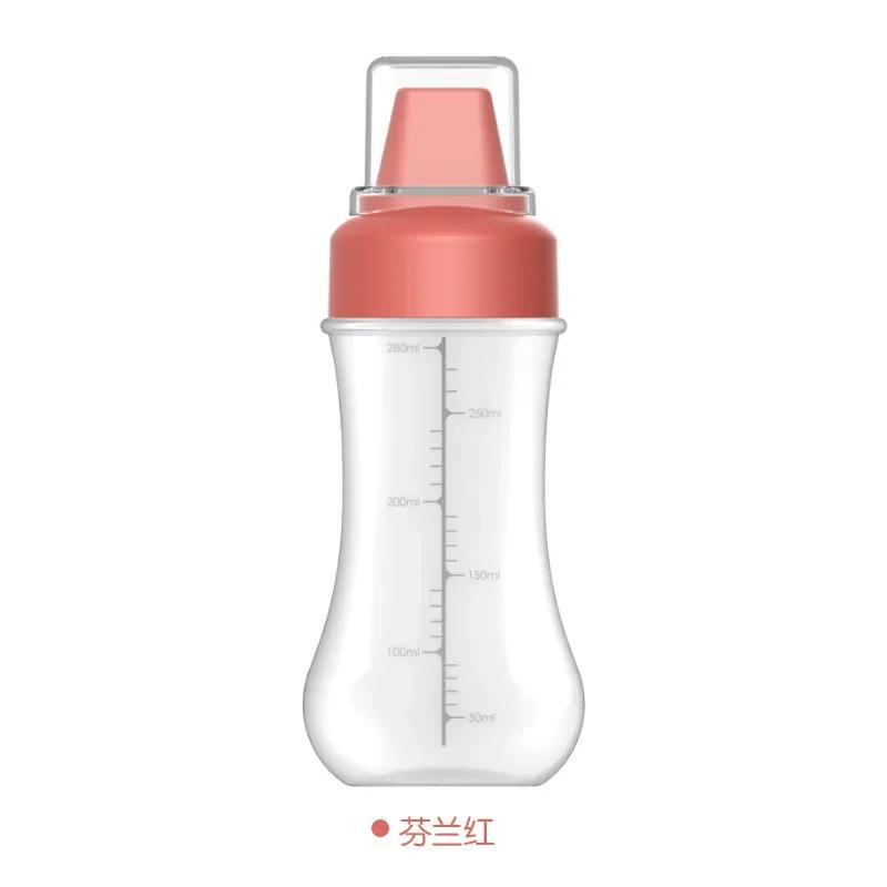5 Hole Squeeze Condiment Bottles With Nozzles Plastic Ketchup Mustard Hot Sauces Olive Oil Bottles Kitchen красный