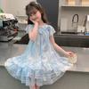 Girls' Summer Dress 2026 New Children's Summer Chiffon Dress, Girls' Chiffon Dress, Fashionable and Beautiful Princess Dress