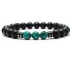1pc Fashion Mens Bracelet Black Onyx Stone Braclet Irregular Natural Tiger Eyes Sodalite Beaded Hombre Accessories
