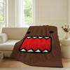 Coperta carina a cartone animato Domo-kun per divano, ufficio, letto, aereo, viaggio, dormire, leggere, rilassarsi, campeggio, morbida e calda