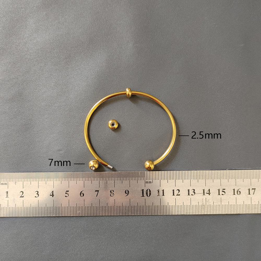 Women’s Titanium Steel Waterproof Beaded Elastic Bracelet