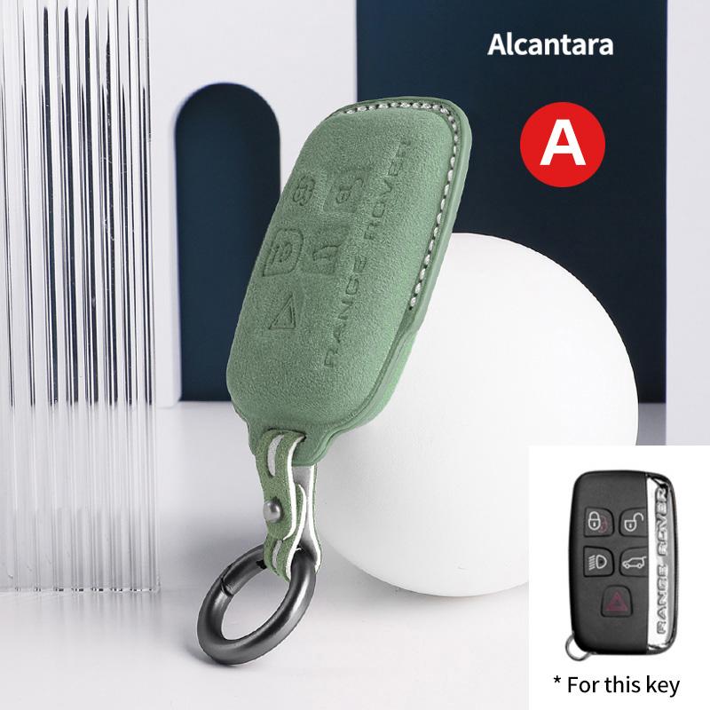 Suede F For Land Rover Range Rover Sport Evoque Discovery 4 For Jaguar Freelander XFL XE XJ Smart Remote car key shell 5 Button