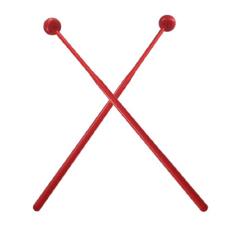 2Pcs Plastic Handle Percussion Instrument Accessories Mallets Beginners Training