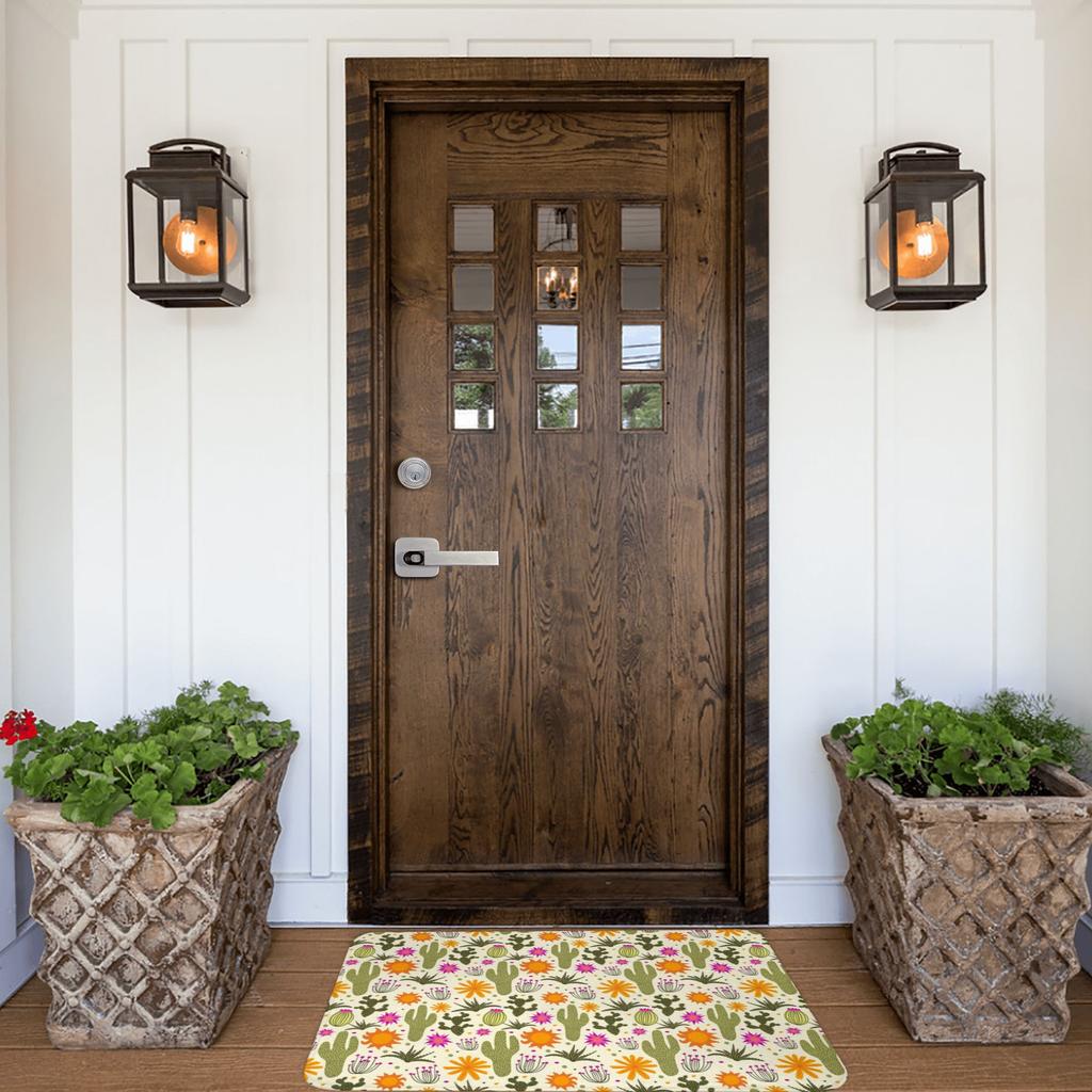 Desert Flora Cactus Pattern Front Floor Door Entrance Mats Indoor Cacti Succulents Bathroom Kitchen Doormat Balcony Carpet Rug