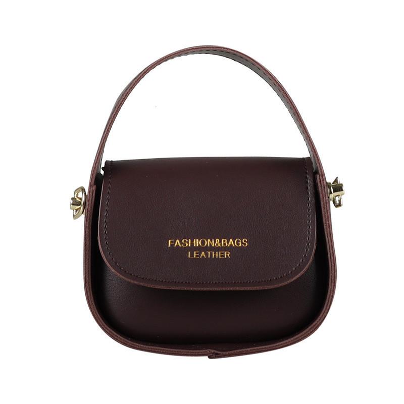 Adorable Mini Pu Leather Girls Handbag Stylish Vintage Crossbody Bag For Kids