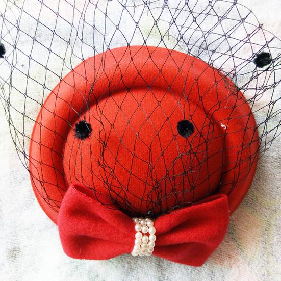 Fascinators Hat for Women Ladies 20s 50s Vintage Pillbox Hat Bridal Wedding Cocktail Tea Party Headwear with Veil