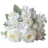 2pcs Silk Artificial Roses Hydrangea Bouquet High Quality Fake Flowers Festival Decoration Pink Kimberley Rose Simulation Flower