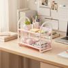 Mehrstufiges Wohnheim-Aufbewahrungs-Bücherregal Schreibtisch-Organizer Kunststoff-Regal für Schreibtisch im Büro Badezimmer Küche Kosmetik-Zubehör Werkzeuge