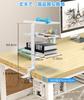 GOWTHHRT Tray Arm Stand, Tableside Storage, Desk Rack, Desk Storage, Side Desk Holder, Storage Rack, Tableside Pocket, Hanging Storage, Desk