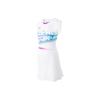 Li Ning Badminton Series Spliced Quick-Dry Cool Antibacterial Slim Fit Dress Set Women Dress Set Standard-White ASKU114-2
