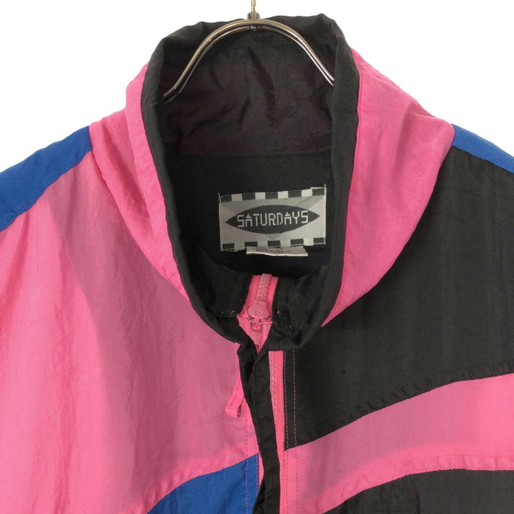 SATURDAY'S 80s Nylon jacket L pink Old vintage Men's Used