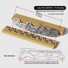 Stainless Steel Figure Skate Blade 253/290MM Skate Shoes Blade Ice Skating Blade  Winter Sports