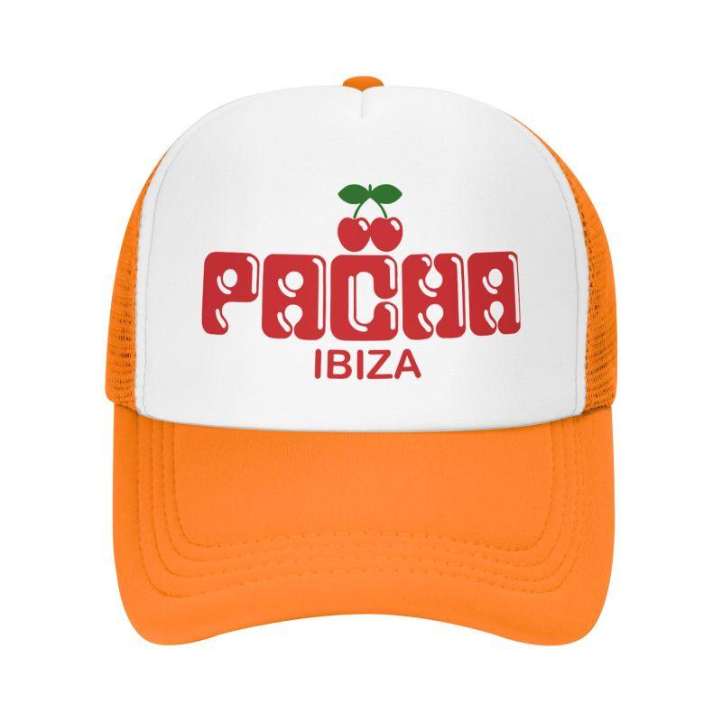 

Preppy Cherry PACHA IBIZA Baseball Caps Unisex Breathable Mesh Cap Adults Summer Casual Sun Hat Coquette Leisure Snapback Hat Adjustable помаранчевий