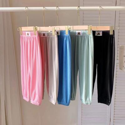 Yeni Çocuk Hızlı Kuruyan Sivrisinek Geçirmez Pantolon, Yazlık Buz İpeği Serin Klimalı Pantolon, Günlük Pantolon, İnce Versiyon