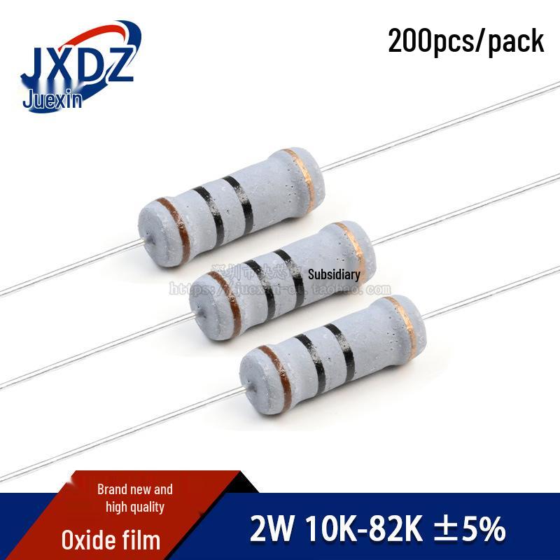 

2W 5% Oxide Film Resistor Pack: 10K, 15K, 20K, 24K, 30K, 36K, 47K, 56K, 68K, 75K, 82K 10K ±5%
