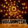 1Pc Halloween LED String Light Spider Web Lamp Ghost House Festival Atmosphere Light For Home Party Decoration Colorful Lighting