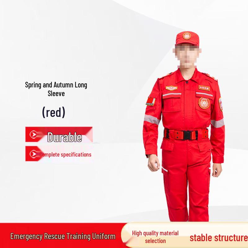 Vanguard Wear-Resistant Long-Sleeve Emergency Rescue Uniform 4XL