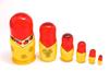 Semenov Matryoshka Set of 6 Traditional Red Patterns [Russian Goods]