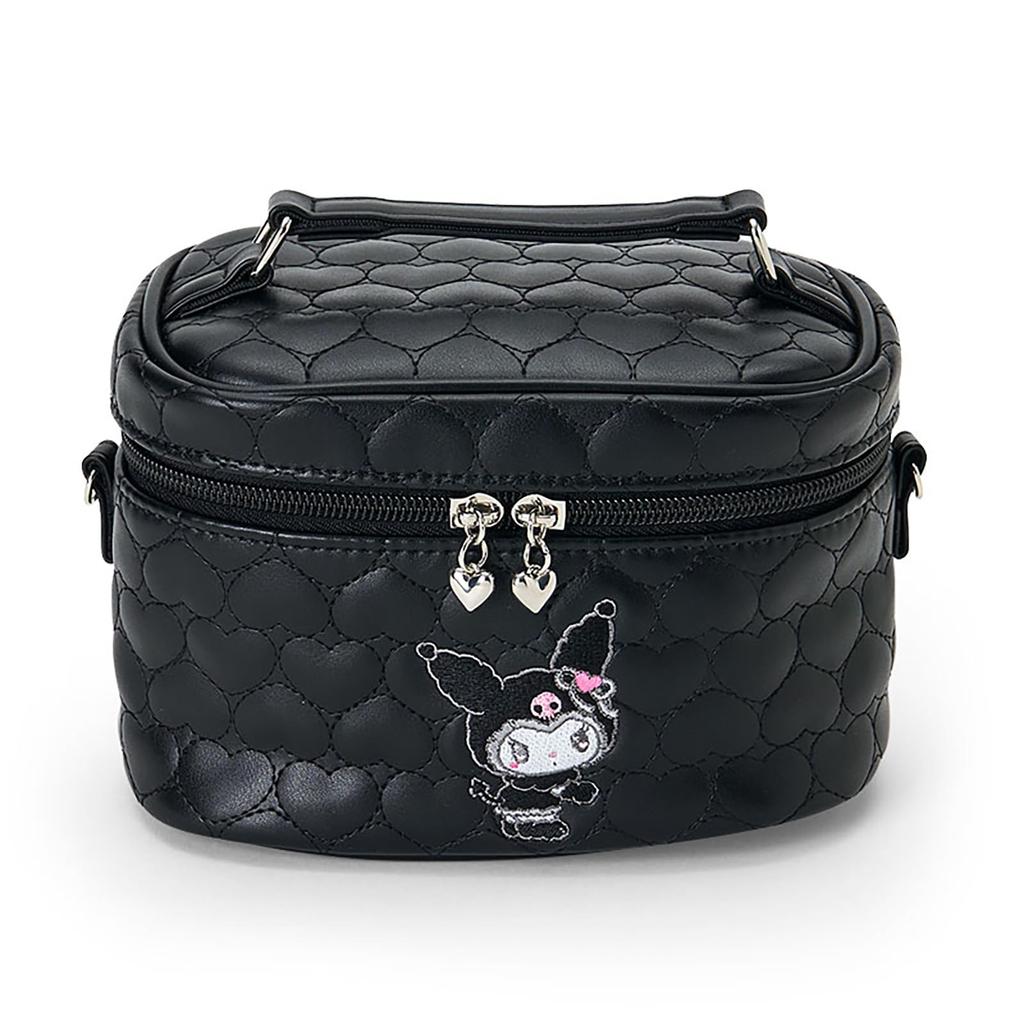 Sanrio Kosmetická taška přes rameno Saro PU Zinek Lze nosit v ruce nebo Věk 408611 (Mellow Miusa) Kuromi, Kůže, Polyester, Slitina, Crossbody, 3+,
