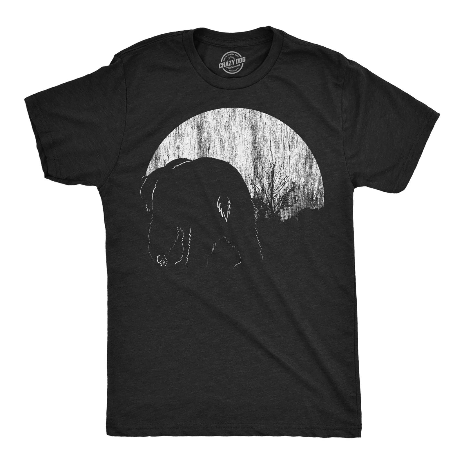 Mens Funny T Shirts Moon Bear Nature Graphic Tee for Men S
