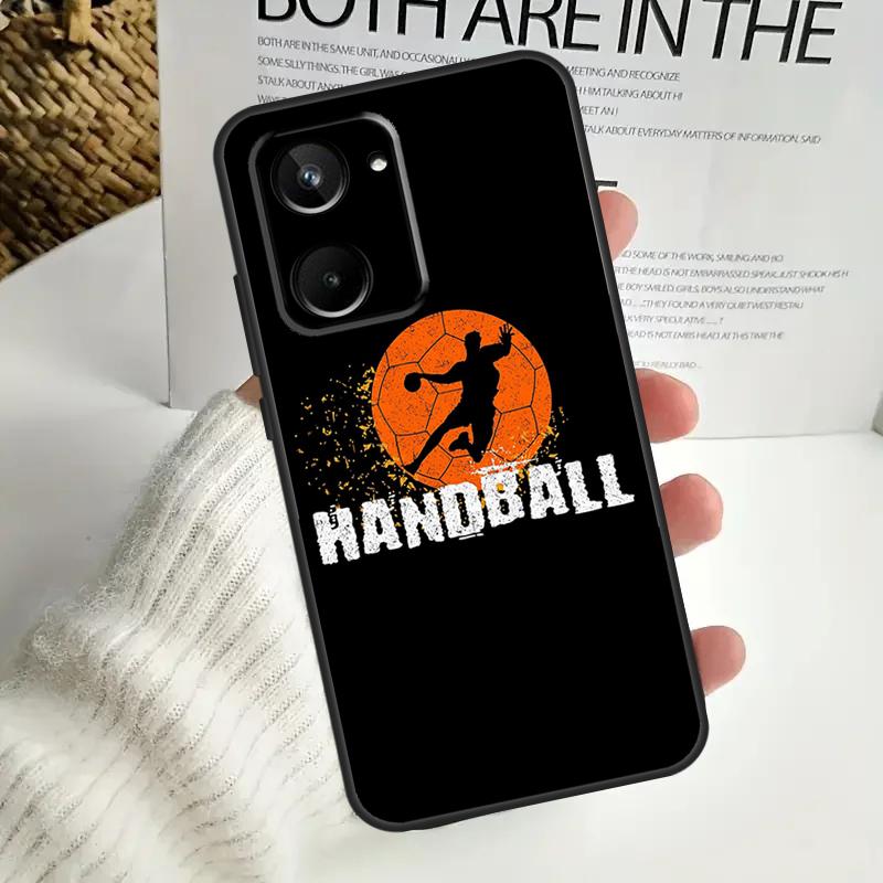 Handball Sport Case For Realme 9 10 11 12 Pro Plus GT5 GT Neo5 C21Y C25s C30 C31 C33 C35 C51 C53 C55 C67