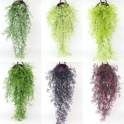 Simulated Green Plant Wall Hanging Flower Vine Hanging Basket Plant Wedding Church Home Decoration Wall Indoor Outdoor Decorate