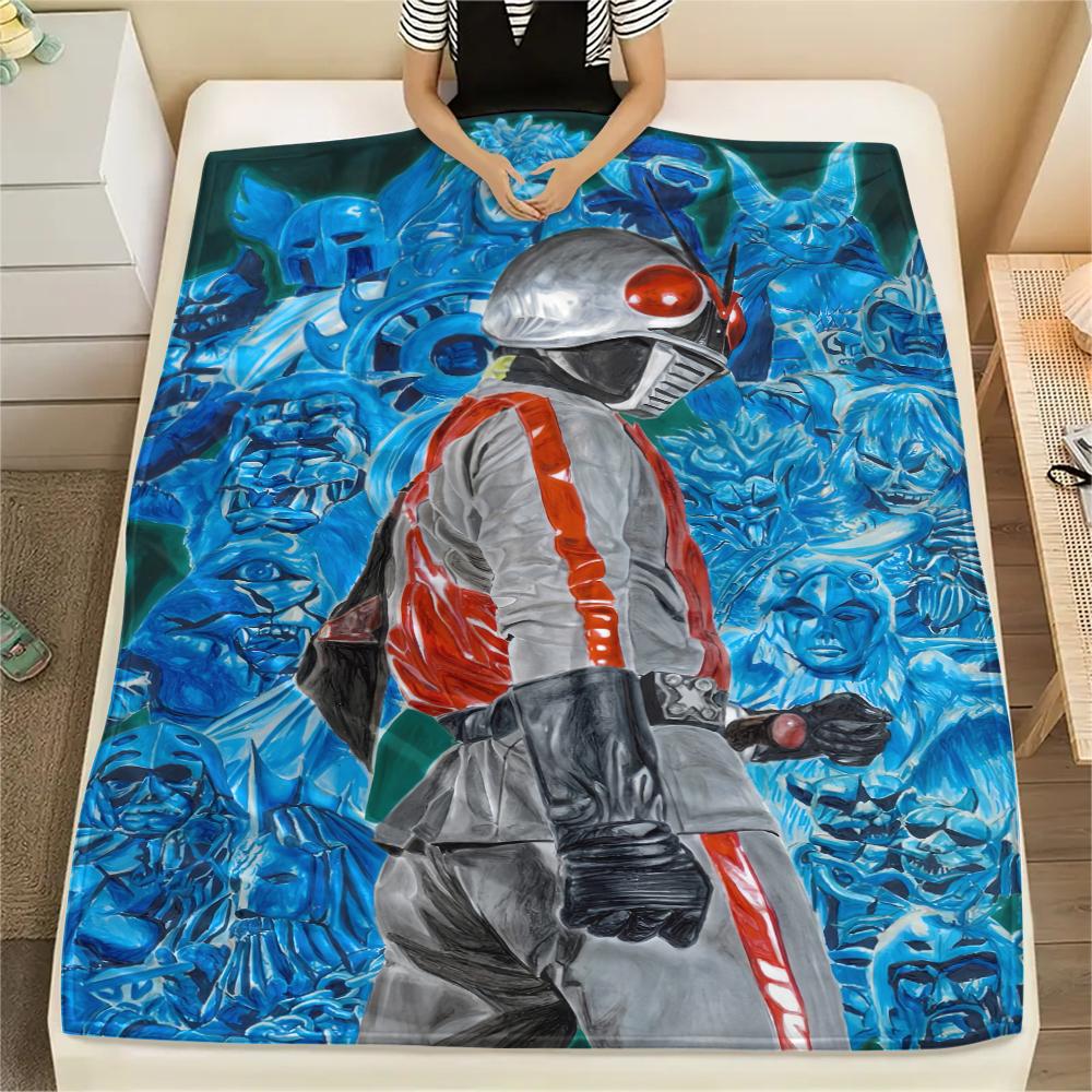 Kamen Rider background texture motif Blanket, Cozy Throw for Sofa Bed, Ideal Gift for Kamen Rider Fans.chl