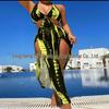 European & American Sexy Split Bikini Swimwear: Three-Piece Set with Beach Long Dress