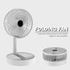 Mute Electric Fan Foldable Telescopic Cooling Fan USB Rechargeable 3 Speed 2000mah For Summer Dormitory Office Camping Hiking