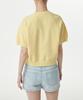 MUSINSA STANDARD WOMAN Women'S Double Knit Short Sleeve Sweatshirt [Butter]