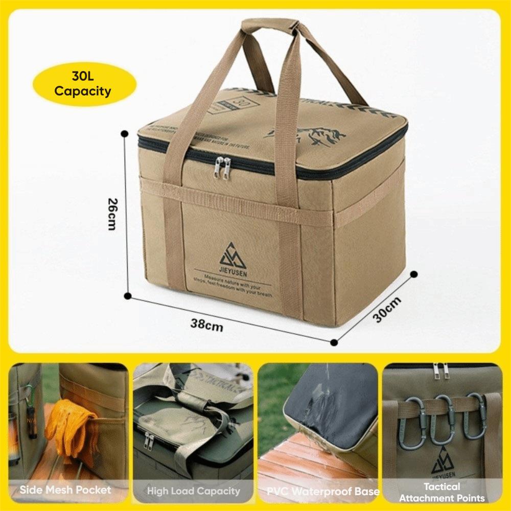 Large Capacity Camping Gear Organizer Portable Outdoor Equipment Bag Outdoor Camping