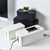 1pcs Cable Storage Box Power Board Wire Management Socket Strip Wire Case Dust Charger Socket Organizer Network Bin Charger
