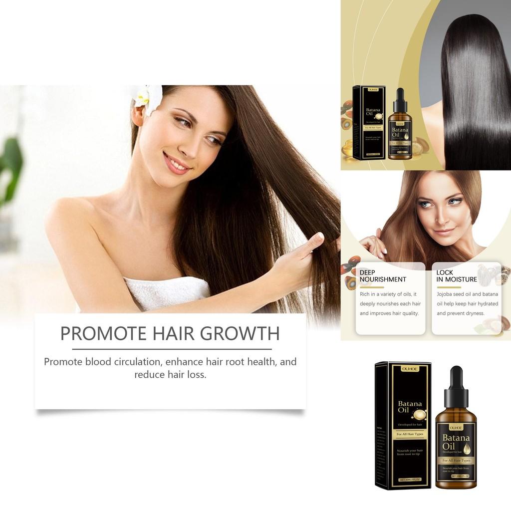 Ouhoe Botanical Hair Oil Nourishing Moisturizing Vitamin E For Shiny Healthy Hair