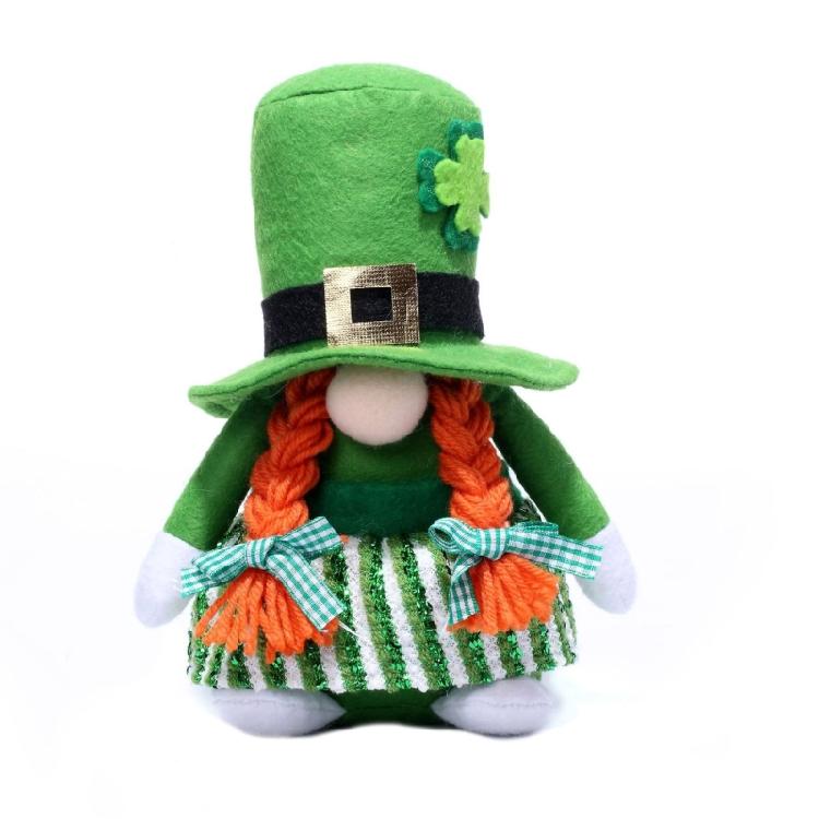 Irländsk Jul Ren Prydnad Julartiklar Sankt Patricks Dags Tomtar Mjukisdjur Leksak