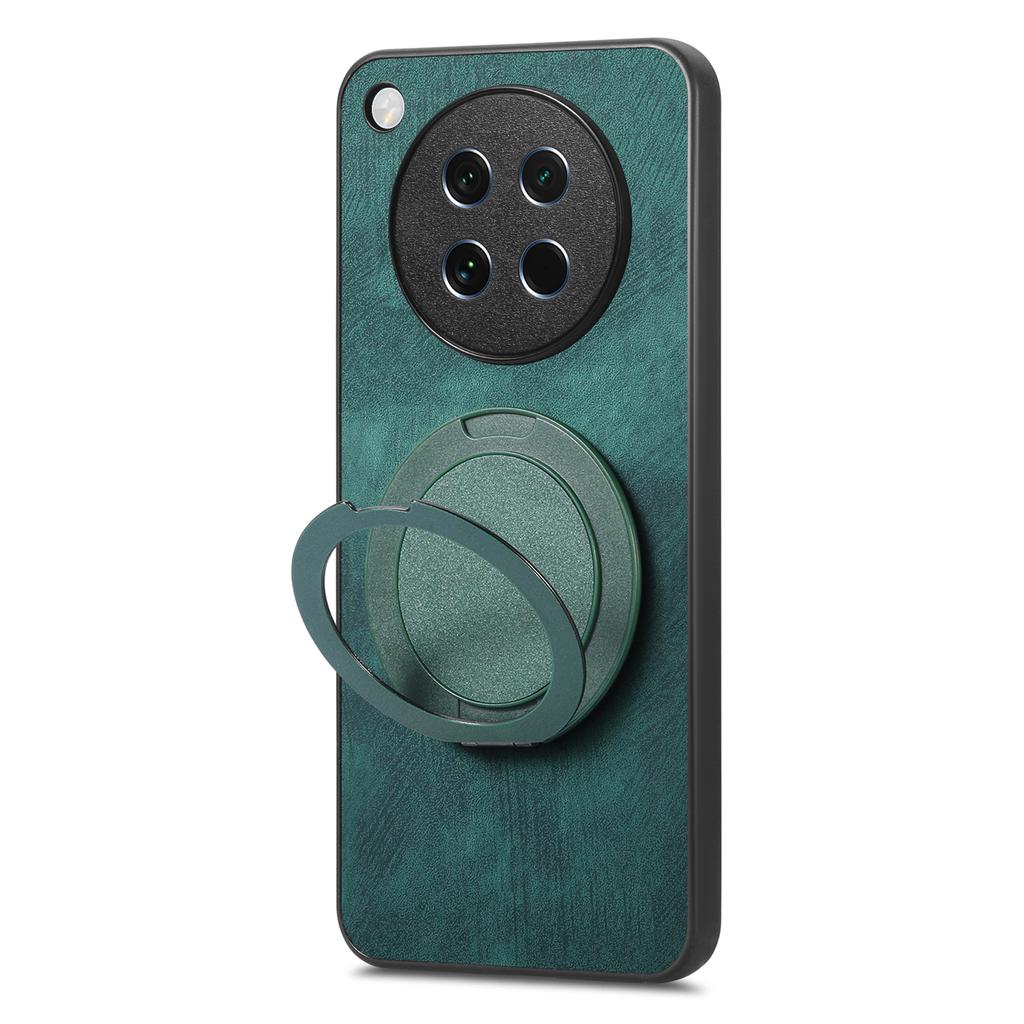 For Oppo Find X8s 5G Phone Case with Rotating Kickstand Stress Relief Retro Leather Back Cover