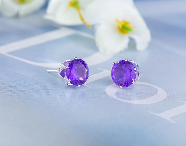 E0110 Korean Style Creative Imitation Zircon Stud Earrings for Women