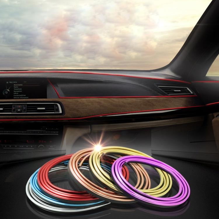 5m Flexible Trim For DIY Automobile Car Interior Moulding Trim Decorative Line Strip with Film Scraper