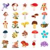 50PCS Mushroom Waterproof Stickers, Cute Decorative Decals for Laptop, Fridge & Notebook