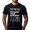 Computer Repair Technician It Support Tech Incident Staff Graphic T Shirts Men Oversized Summer Original Mens TShirts Alphabet