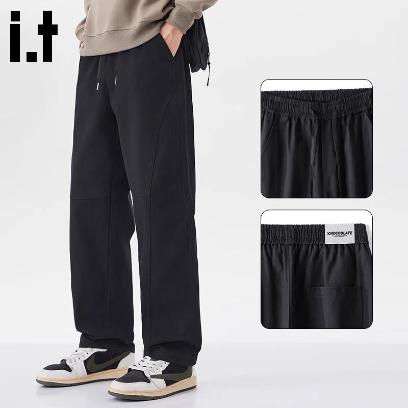 

:CHOCOOLATEit Men s American Style Loose Straight-Leg Casual Pants XL