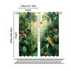 2pc,  Spring Window Curtain jungle plants Versatile Polyester,Without Electricity Birthday Party Use for Indoor Celebrations,