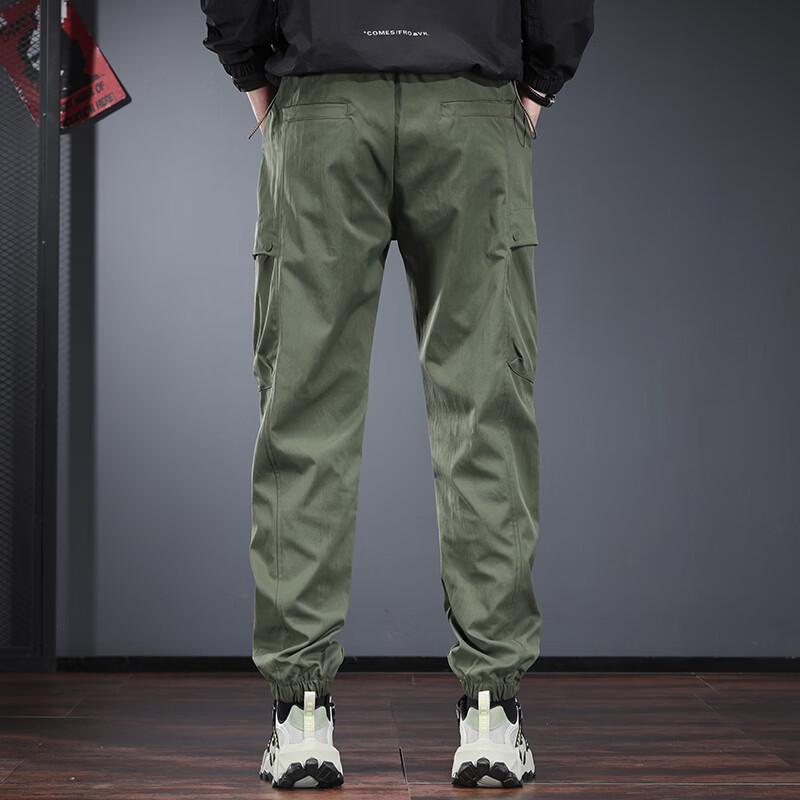 Men's Multi-Pocket Loose Fit Tapered Cargo Pants