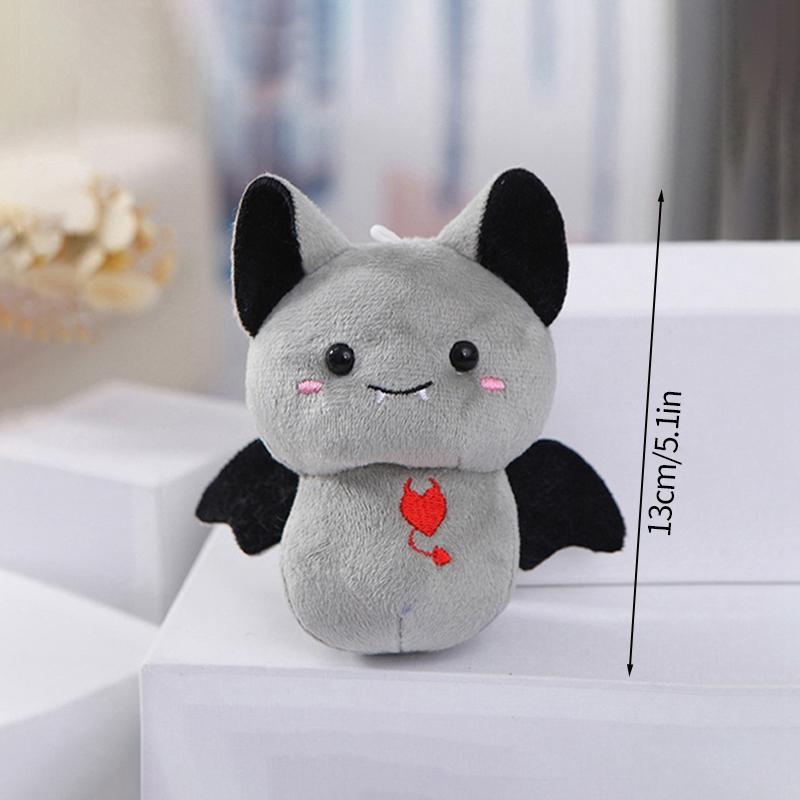 20cm Bat Christmas Decoration Pillows Cute Plump Bats Gifts Home Decor Hanging Ornament Stuffed Animal Pillow Holiday Supplies