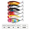 Topwater Wave Lure8cmSubmerged Water15gNew long-range lure fishing gear specifically designed for sea bass fishing