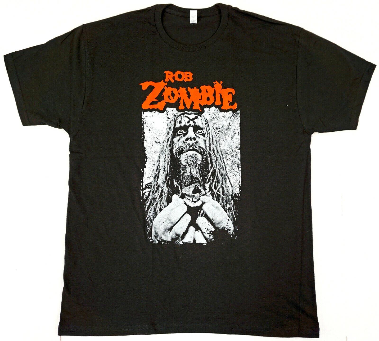 

ROB ZOMBIE T-shirt Heavy Metal Rock Horror Tee Adult Men s Black New L