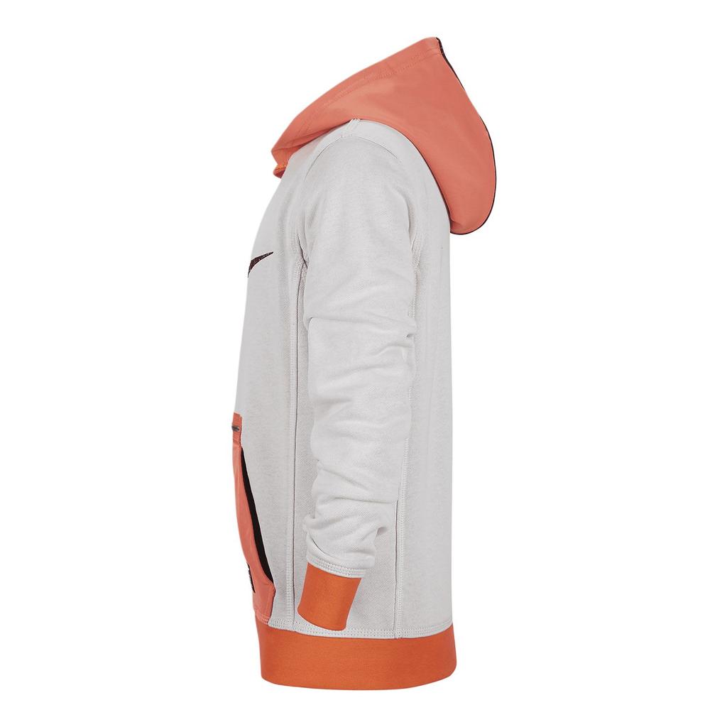 Nike Hoodie With Letter Print Kids Tops Orange Gray DD7236-902
