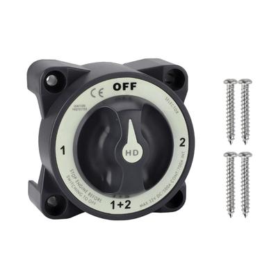 Reliable 4 Position Battery Isolator Switch 32V  Battery Cutoff Switch Upgrades for Marine & Vehicle Power Management